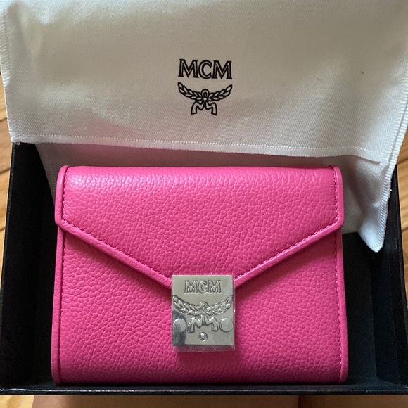 MCM Handbags - MCM pink leather wallet